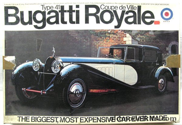 Entex 1 16 Type 41 Bugatti Royale Coupe de Ville The Biggest Most Expensive Car Ever Made 8451